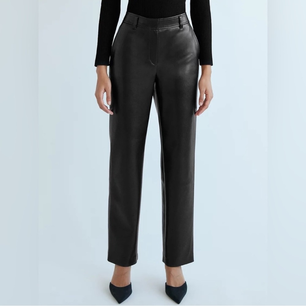 Dynamite Gisele Straight Leg Faux Leather Pants - Picture 2 of 6